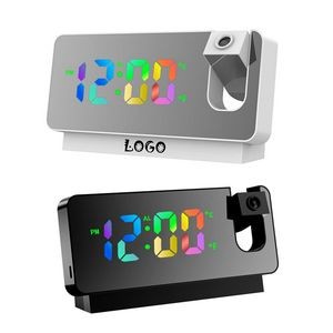 Colorful Led Digital Projection Alarm Clock