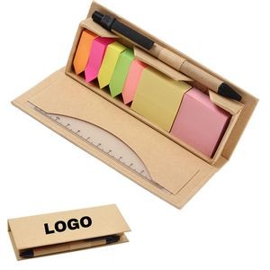 Sticky Notes And Index Sign Sets With Kraft Paper Box