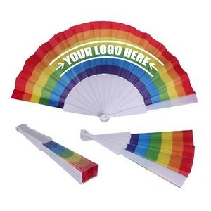 Rainbow Foldable Fans