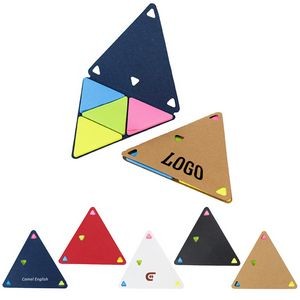 Compact Triangle Eco 4-color Sticky Notes
