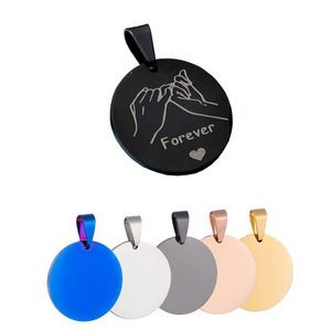 Round Stainless steel Dog Tags