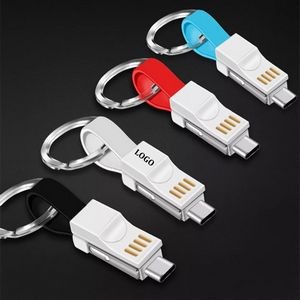 2A Magnetic Keychain USB Charging Cable