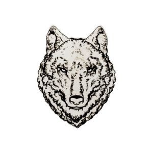 Wolf head Absorbent Paper Coaster