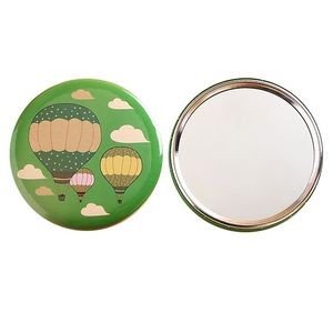 Full Color Compact Pocket Button Mirror