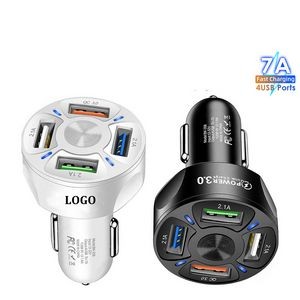 4 Ports USB Fast Car Charger