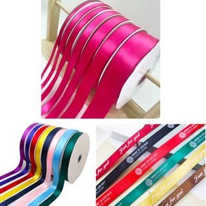 9/16"W Silkscreen Printed Smooth Polyester Roll Ribbon