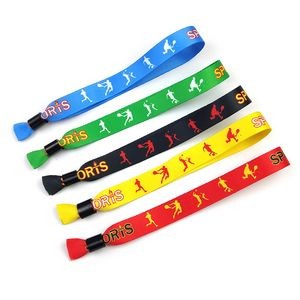 Full Color Fabric Cloth One Time Use Event Wristband - 5/8"