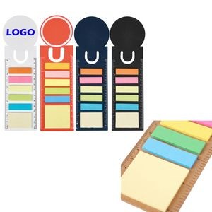 Compact Ruler Printed Eco 5-color Sticky Notes
