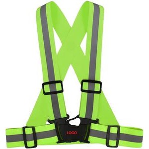 Lightweight Adjustable Elastic Kids Hi Vis Reflective Safety Running Vest