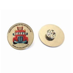 Round Shape Epoxy Badge Button Pin
