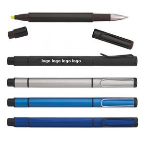 Multi-Function Double Head Highlighter/Ballpoint Pen