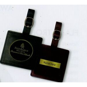 Square Leather Bag Tag 3