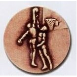 Stock Newport Mint Medal - 1 1/2" (Basketball Male)