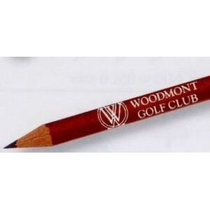 Imprinted Round Golf Pencil w/ Eraser