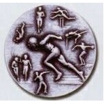 Newport Mint Stock Medal - 1 1/8" (Track & Field Male)