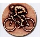 Stock Newport Mint Medal 1 1/2" (Bicycling)