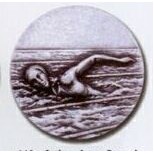Newport Mint Stock Medal - 1 1/8" (Swimming Female)