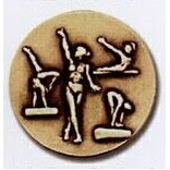 Stock Newport Mint Medal - 1 1/2" (Gymnastics Female)