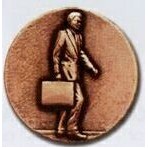 Newport Mint Stock Medal - 1 1/8" (Sales Person)