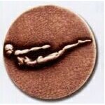 Newport Mint Stock Medal - 1 1/8" (Diving Female)
