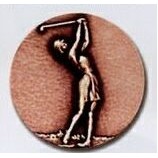 Newport Mint Stock Medal - 1 1/8" (Golf - Female)