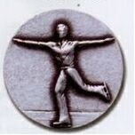 Newport Mint Stock Medal - 1 1/8" (Skating Male)