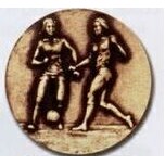 Newport Mint Stock Medal - 1 1/8" (Soccer Female)