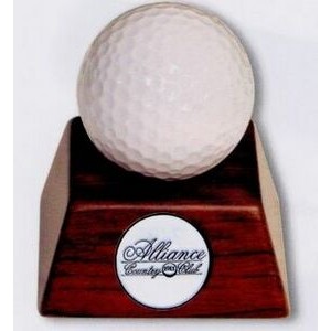 Rosewood Finish Hole In One Golf Ball Stand
