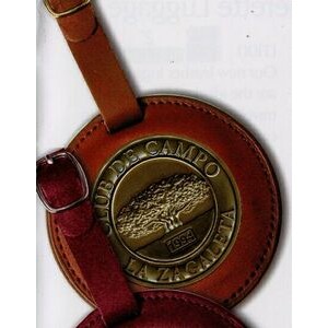 Round Leather Bag Tag 3