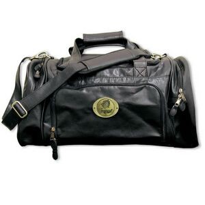 Leatherette Sport Locker Bag w/ 2" Medallion