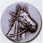 Stock Newport Mint Medal - 1 1/2" (Horse Head)