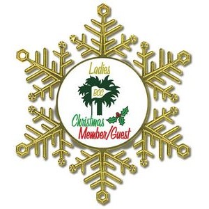 Stock Snowflake Christmas Ornament