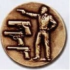 Newport Mint Stock Medal - 1 1/8" (Shooting Pistols)
