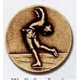 Newport Mint Stock Medal - 1 1/8" (Skiing Female)