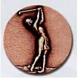 Newport Mint Medal - 2 1/2" (Golf Female)