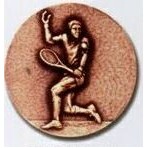 Stock Newport Mint Medal - 1 1/2" (Tennis Male)