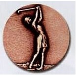 Stock Newport Mint Medal - 1 1/2" (Golf Female)