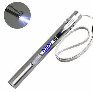 USB Rechargeable Flashlight With Pen Clip