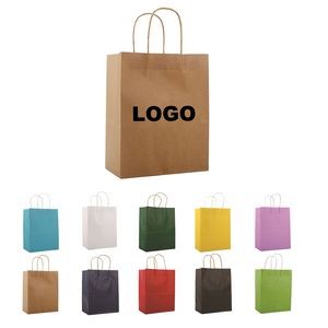Kraft Shopping Bag(6" x 3" x 8 1/4")