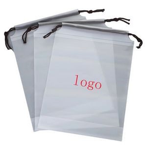 PE reusable promotional drawstring plastic bag