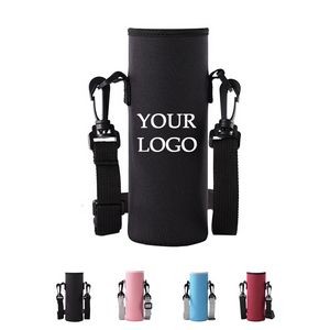 Insulated Water Bottle Sleeve with Strap