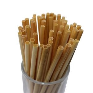Biodegradable disposable natural straws