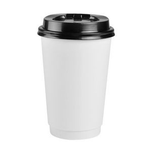 16 Oz. Hot Insulated Paper Cup with Lid - Full Colors