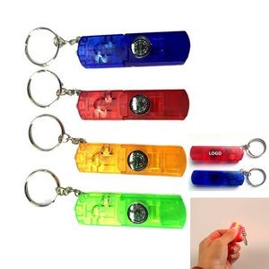 Keychain With Compass And Light