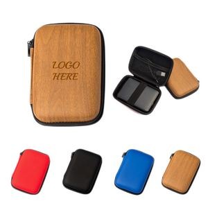 Small Rectangle Data Cable Storage Carrying Case