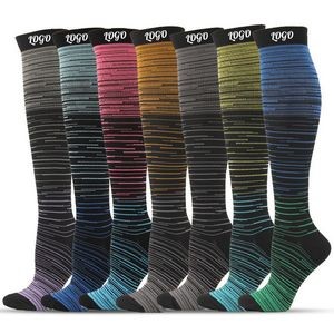 Nylon Knee High Compression Socks for Women & Men