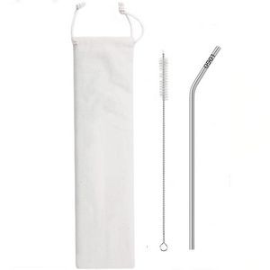 Bent Straw with Carrying Bag