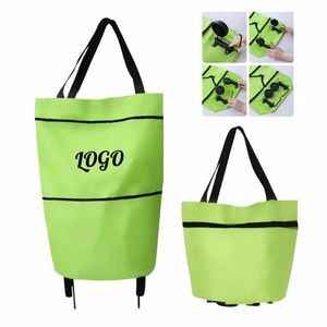 Collapsible Oxford Cloth Shopping Trolley Bag