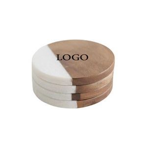 Marble & Bamboo Blend Coaster