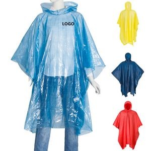 Disposable Rain Ponchos for Adults